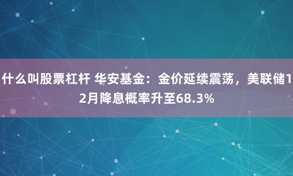 什么叫股票杠杆 华安基金：金价延续震荡，美联储12月降息概率升至68.3%