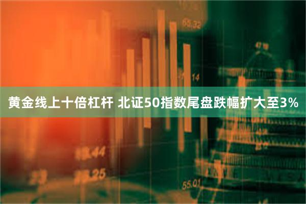 黄金线上十倍杠杆 北证50指数尾盘跌幅扩大至3%