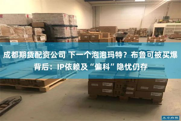 成都期货配资公司 下一个泡泡玛特？布鲁可被买爆背后：IP依赖及“偏科”隐忧仍存