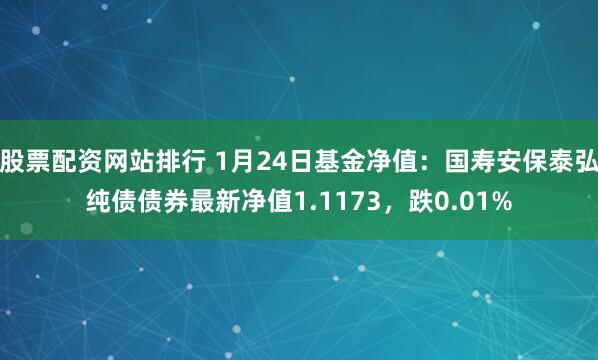 股票配资网站排行 1月24日基金净值：国寿安保泰弘纯债债券最新净值1.1173，跌0.01%